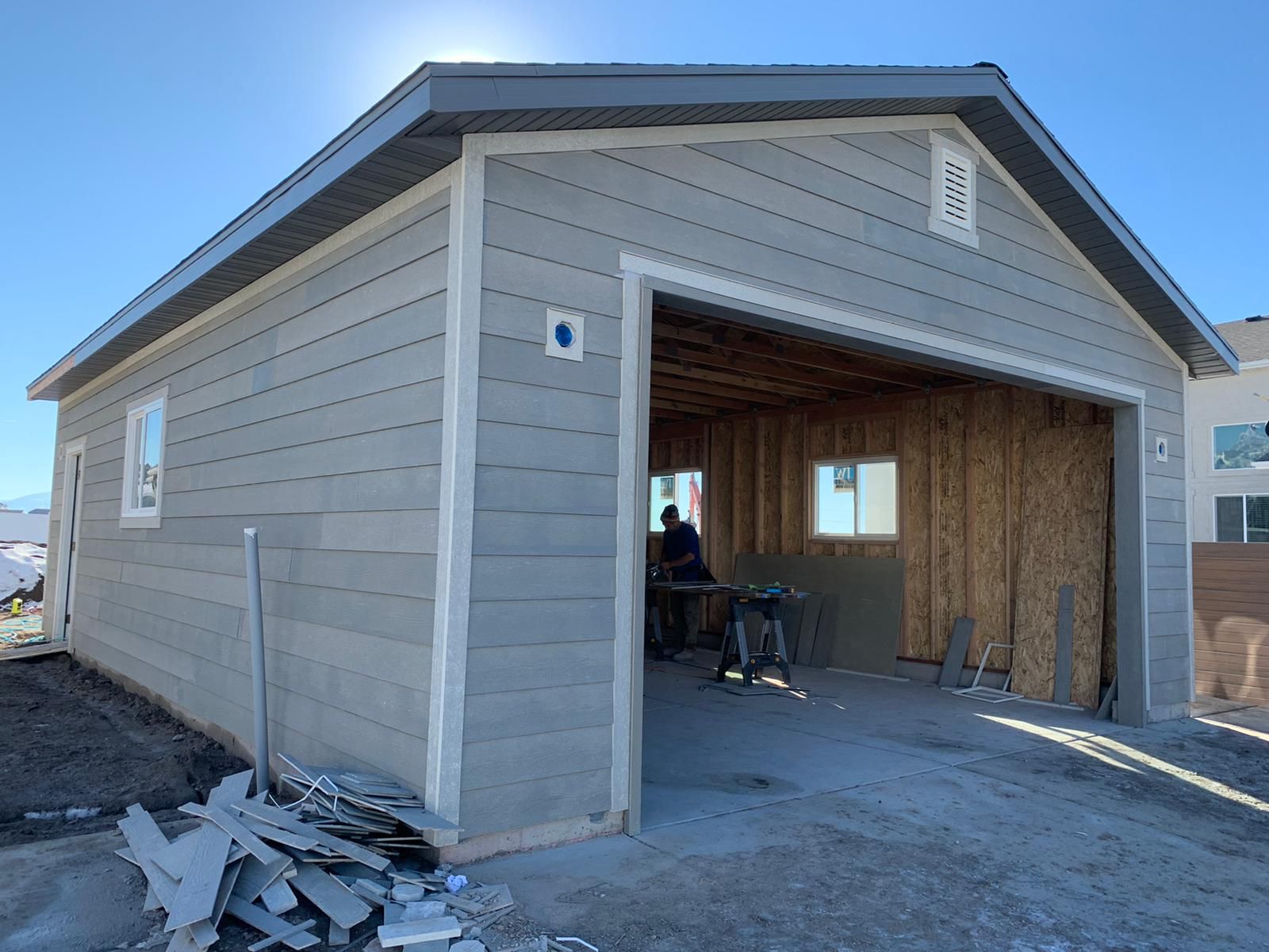 Stucco and siding